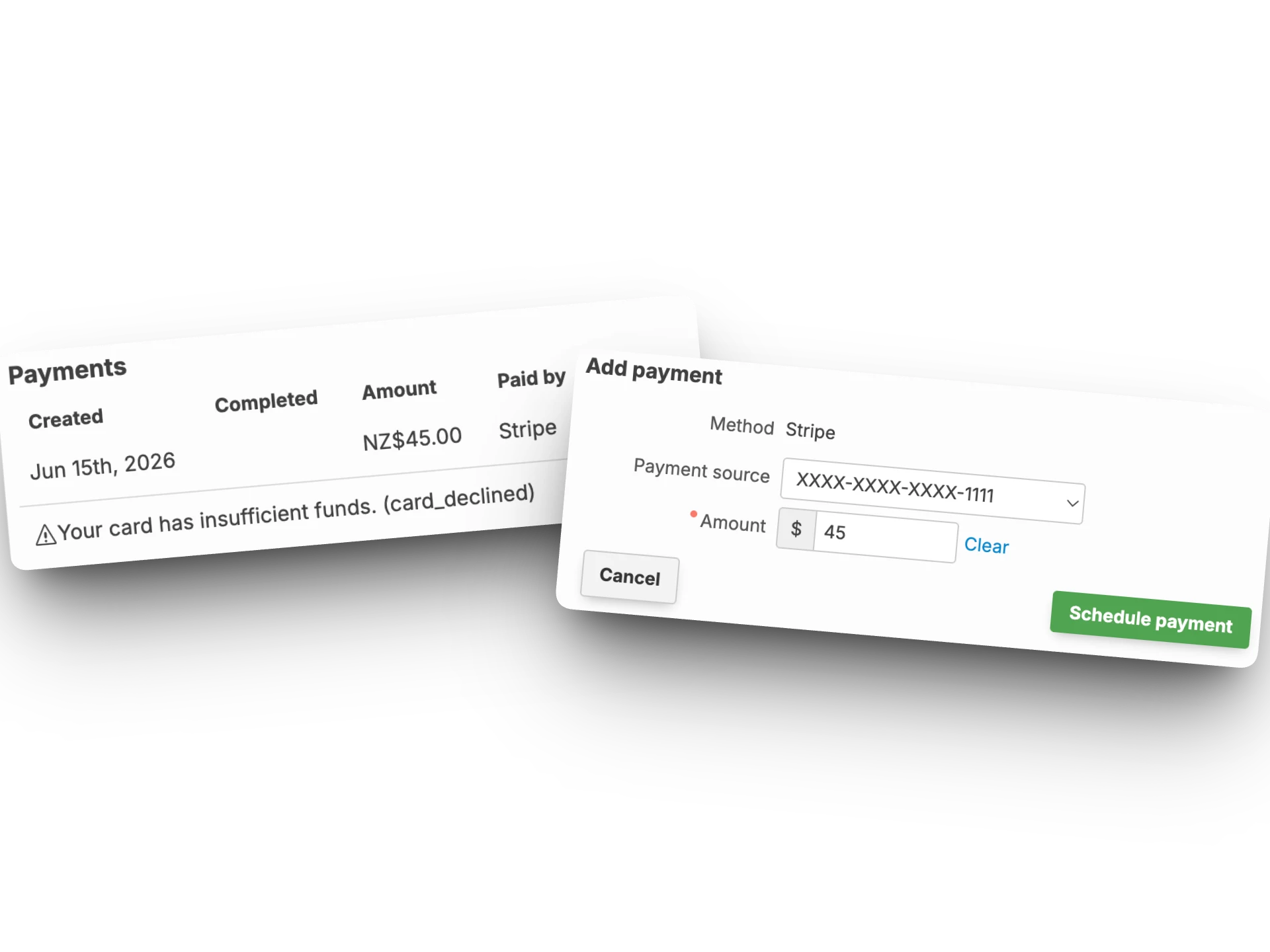 Stripe Connect Integration Dashboard